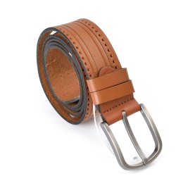 КОЛАН ОТ ЕСТЕСТВЕНА БИВОЛСКА КОЖА-7435-ТАБА