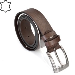 КОЛАН ОТ ЕСТЕСТВЕНА БИВОЛСКА КОЖА-7438-КАФЯВ