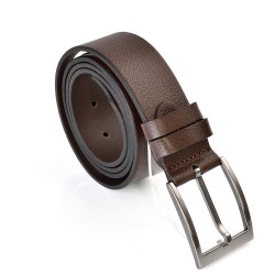 КОЛАН ОТ ЕСТЕСТВЕНА БИВОЛСКА КОЖА-7438-КАФЯВ