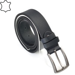 КОЛАН ОТ ЕСТЕСТВЕНА БИВОЛСКА КОЖА-7439-ТЪМНО СИН