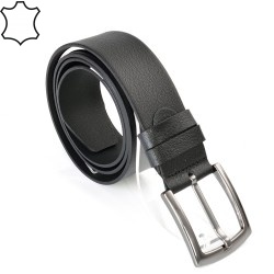 КОЛАН ОТ ЕСТЕСТВЕНА БИВОЛСКА КОЖА-7441-ЧЕРЕН