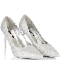 ДАМСКИ ОБУВКИ НА ТОК-3826-СРЕБЪРНИ