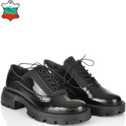 ДАМСКИ ОБУВКИ ОТ ЕСТЕСТВЕН ЛАК-D6050-ЧЕРНИ