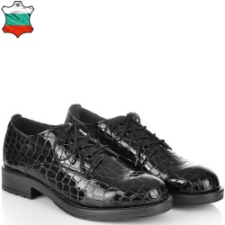 ДАМСКИ ОБУВКИ ОТ ЕСТЕСТВЕН ЛАК-D4090-ЧЕРНИ