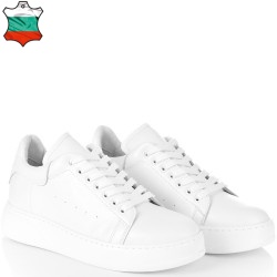 ДАМСКИ КЕЦОВЕ ОТ ЕСТЕСТВЕНА КОЖА-D4076-БЕЛИ