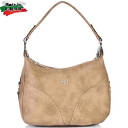 ДАМСКА ЧАНТА-S1295-БЕЖОВО/КАФЯВО