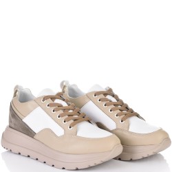 ДАМСКИ КЕЦОВЕ ОТ ЕСТЕСТВЕНА КОЖА-OMEGA 30-БЯЛО/БЕЖОВИ