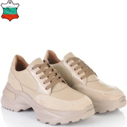 ДАМСКИ КЕЦОВЕ ОТ ЕСТЕСТВЕНА КОЖА-D6030-БЕЖОВИ