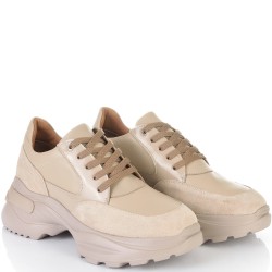 ДАМСКИ КЕЦОВЕ ОТ ЕСТЕСТВЕНА КОЖА-D6030-БЕЖОВИ