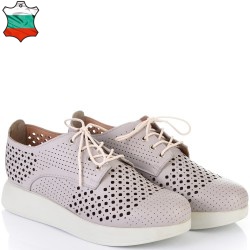 ДАМСКИ ОБУВКИ НА ПЛАТФОРМА ОТ ЕСТЕСТВЕНА КОЖА-D3032-ЛИЛАВИ