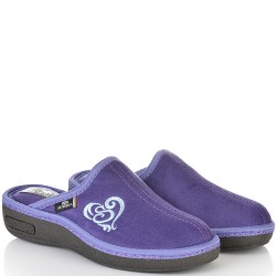 ДАМСКИ ПАНТОФИ НА АНАТОМИЧНО ХОДИЛО-161-ЛИЛАВИ