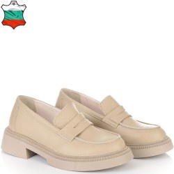 ДАМСКИ ЕЛЕГАНТНИ ОБУВКИ ЕСТЕСТВЕНА КОЖА-318-БЕЖОВИ