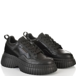 ДАМСКИ КЕЦОВЕ ОТ ЕСТЕСТВЕНА КОЖА-D4071-ЧЕРНИ