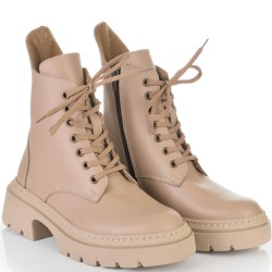 ДАМСКИ БОТИ ОТ ЕСТЕСТВЕНА КОЖА-315-БЕЖОВИ