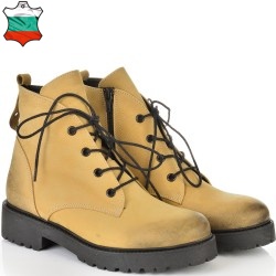 КЛАРКОВЕ ОТ ЕСТЕСТВЕН НАБУК С КАУЧУКОВО ХОДИЛО-D4082-ГОРЧИЦА