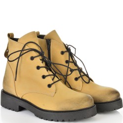 КЛАРКОВЕ ОТ ЕСТЕСТВЕН НАБУК С КАУЧУКОВО ХОДИЛО-D4082-ГОРЧИЦА