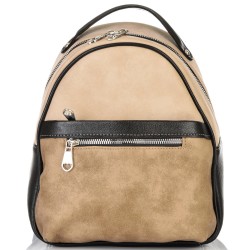 БЪЛГАРСКА ДАМСКА РАНИЦА-S1334-ЧЕРНО/БЕЖОВО