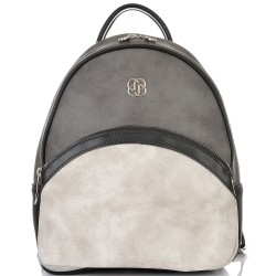 БЪЛГАРСКА ДАМСКА РАНИЦА-S1316-ЧЕРНО/СИВО