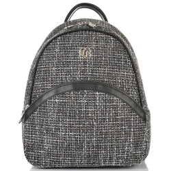 БЪЛГАРСКА ДАМСКА РАНИЦА-S1316-ЛЕН-ЧЕРНА