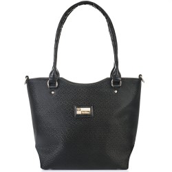 ДАМСКА ЧАНТА-S1276-ЕФЕКТНА-ЧЕРНА