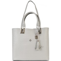 ДАМСКА ЕЛЕГАНТНА ЧАНТА-123-СИВА