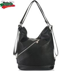 БЪЛГАРСКА ДАМСКА ЧАНТА/РАНИЦА-S1351-ЧЕРНА БЪЛГАРСКА ДАМСКА ЧАНТА/РАНИЦА-S1351-ЧЕРНА
