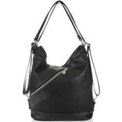 БЪЛГАРСКА ДАМСКА ЧАНТА/РАНИЦА-S1351-ЧЕРНА