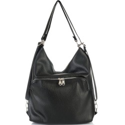 БЪЛГАРСКА ДАМСКА ЧАНТА/РАНИЦА-S1327-ЧЕРНА