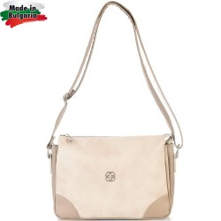 ДАМСКА ЧАНТА ПРЕЗ РАМО-S1325-БЕЖОВА