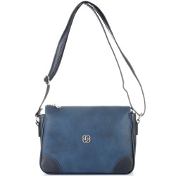 ДАМСКА ЧАНТА ПРЕЗ РАМО-S1325-ТЪМНО СИНЯ