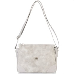 ДАМСКА ЧАНТА ПРЕЗ РАМО-S1325-СИВА