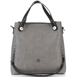 ДАМСКА ЕЛЕГАНТНА ЧАНТА-501-СИВА