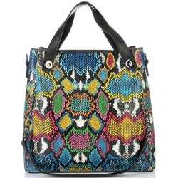 ДАМСКА ЕЛЕГАНТНА ЧАНТА-501-ЕФЕКТНА-ЧЕРНО/ЗЕЛЕНО/ЖЪЛТО