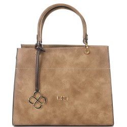 ДАМСКА ЕЛЕГАНТНА ЧАНТА-905-БЕЖОВО/КАФЯВО
