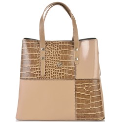 ДАМСКА ЕЛЕГАНТНА ЧАНТА-904-БЕЖОВА