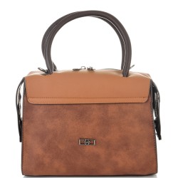 ДАМСКА ЕЛЕГАНТНА ЧАНТА-336-КАФЯВО/ТАБА