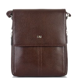 МЪЖКА ЧАНТА ОТ ЕСТЕСТВЕНА КОЖА-D349-ШЕГРЕН-КАФЯВА