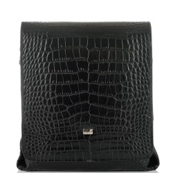 МЪЖКА ЧАНТА ОТ ЕСТЕСТВЕНА КОЖА-D1321-ЕФЕКТНА-ЧЕРНА