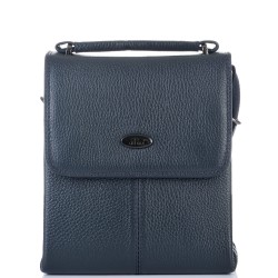 МЪЖКА ЧАНТА ОТ ЕСТЕСТВЕНА КОЖА-0042-ТЪМНО СИНЯ