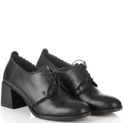 ДАМСКИ ОБУВКИ НА ТОК ОТ ЕСТЕСТВЕНА КОЖА-JANET2-1054A-ЧЕРНИ