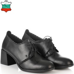 ДАМСКИ ОБУВКИ НА ТОК ОТ ЕСТЕСТВЕНА КОЖА-JANET2-1054A-ЧЕРНИ