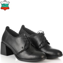 ДАМСКИ ОБУВКИ НА ТОК ОТ ЕСТЕСТВЕНА КОЖА-JANET2-1054A-ЧЕРНИ