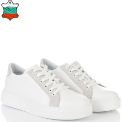 ДАМСКИ КЕЦОВЕ ОТ ЕСТЕСТВЕНА КОЖА-7073-БЕЛИ