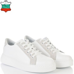 ДАМСКИ КЕЦОВЕ ОТ ЕСТЕСТВЕНА КОЖА-7073-БЕЛИ