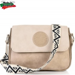 ДАМСКА ЧАНТА ПРЕЗ РАМО-S1342-БЕЖОВА