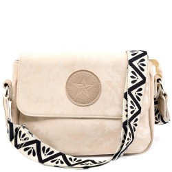 ДАМСКА ЧАНТА ПРЕЗ РАМО-S1342-БЕЖОВА