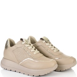 ДАМСКИ КЕЦОВЕ ОТ ЕСТЕСТВЕНА КОЖА-D6071-БЕЖОВО/ЗЛАТНО