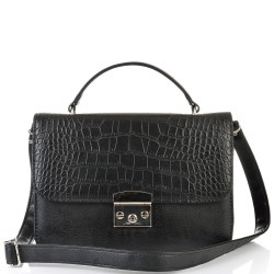 ДАМСКА ЧАНТА ПРЕЗ РАМО-719-ЧЕРНА