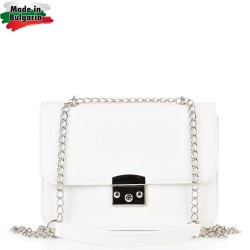 ДАМСКА ЧАНТА ПРЕЗ РАМО-719-БЯЛА