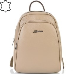 ДАМСКА РАНИЦА ОТ ЕСТЕСТВЕНА КОЖА-453-БЕЖОВА